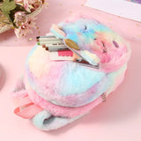 Personalized Unicorn Embroidered Name School Bag Girls Backpack