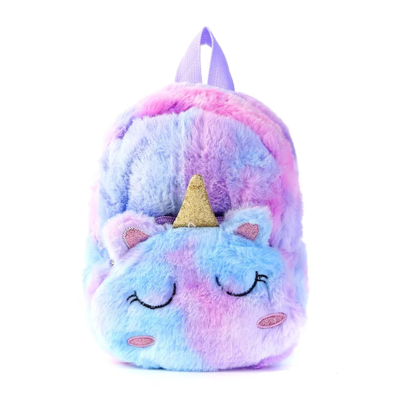 Personalized Unicorn Embroidered Name School Bag Girls Backpack