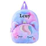 Personalized Unicorn Embroidered Name School Bag Girls Backpack