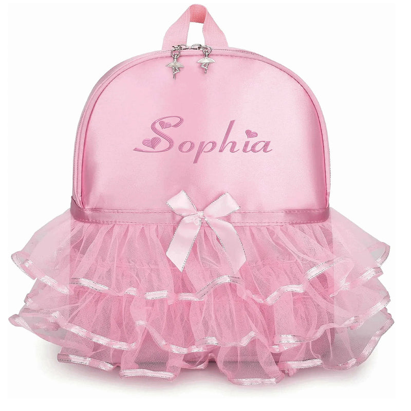 Embroidered Princess Ballerina Backpack for Toddler Girl