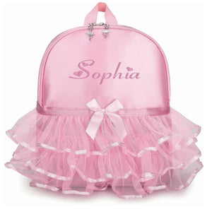 Embroidered Princess Ballerina Backpack for Toddler Girl