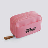 Personalized Embroidery Cosmetic Storage Bag Portable Waterproof Makeup Bag