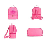 Kids Dance BackBag Ballerina Pink Duffel for Ballet Class