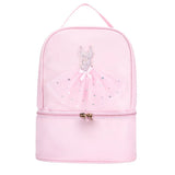 Kids Dance BackBag Ballerina Pink Duffel for Ballet Class