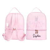 Kids Dance BackBag Ballerina Pink Duffel for Ballet Class