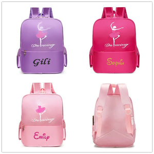 Ballerina Pink Duffel for Ballet Class with Crossbody Name Embroidery