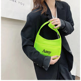 Personalized Embroidery Messenger Bag Women's Literary Bag