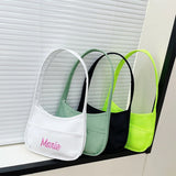 Personalized Embroidery Messenger Bag Women's Literary Bag