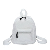 Personalized Embroidery Mini Girls' Backpack Plush Women's Backpack