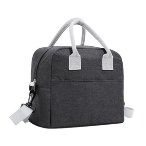 Personalized Embroidery Insulated Lunch Bag Waterproof Lightweight High Capacity
