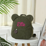 Embroidery Toddler Backpack Sky Bear Preschool Bag