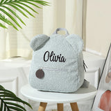 Embroidery Toddler Backpack Sky Bear Preschool Bag