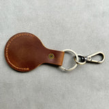 Engrave Leather Keychain Wallet with Airtag Slot Airtag Keychain