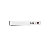 Custom Engraved Stainless Steel Tie Clip for Men - Personalized Wedding Gift