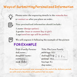 Family Keychain Engraved Parents Children Gift Keyring