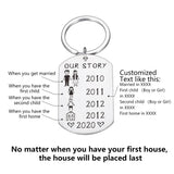 Family Love Keyring, Personalized Keychain Name for Parent, Children Bag Charm