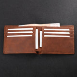 Personalized Men's PU Leather Laser Name Wallet