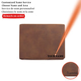 Personalized Men's PU Leather Laser Name Wallet