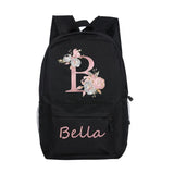 Personalized Girls School Bags Letter with Name Print Backpack