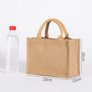 Personalized Jute Bag for Mom Bridesmaid Beach Bags Junior Tote Bag