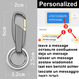 Personalized Lettering Keychain Men Key Chain Holder K372B