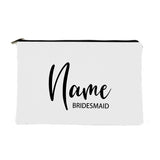 Personalized Name Bridesmaid Cosmetic Bag Bachelorette Party Makeup Bag