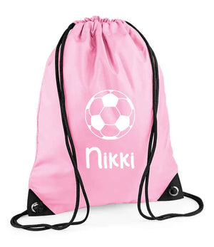 Personalized Football Drawstring Bag for Kids