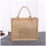 Personalized Jute Bag Initials Tote Gift for Birthday Christmas Party