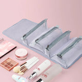 Personalized PU Folding Cosmetic Bag Removable Portable Cosmetic Storage