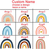 Personalized Rainbow Pencil Bag with Name Student Storage Case