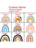 Personalized Rainbow Pencil Bag with Name Student Storage Case