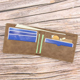 Personalized Engraved Men's Photo Wallet Short Wallet Husband Father Gift