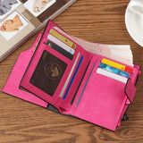 Personalized Engraved Picture Wallet for Women PU Leather Short Trifold Gift