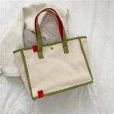 Personalized Pink Canvas Bag with Name Ladies Handbag Monogrammed Embroidery Art