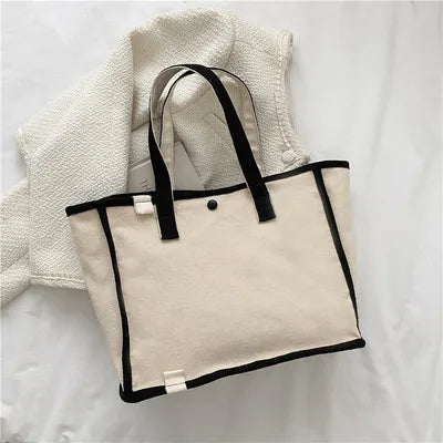 Personalized Pink Canvas Bag with Name Ladies Handbag Monogrammed Embroidery Art