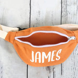 Kids Solid Canvas Chest Bags Waist Bag Boys Girls Fanny Pack