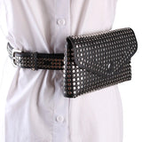 Stylish Rivet Belt Ladies Punk Rock Style Belt Bag