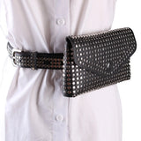 Stylish Rivet Belt Ladies Punk Rock Style Belt Bag