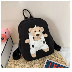 Personalized Toddler Backpack Plush Bear Preschool Bag Kids Name Backpack