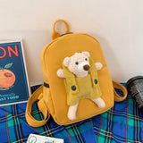 Personalized Toddler Backpack Plush Bear Preschool Bag Kids Name Backpack