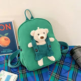 Personalized Toddler Backpack Plush Bear Preschool Bag Kids Name Backpack