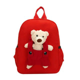 Personalized Toddler Backpack Plush Bear Preschool Bag Kids Name Backpack