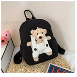 Personalized Toddler Backpack Plush Bear Preschool Bag Kids Name Backpack