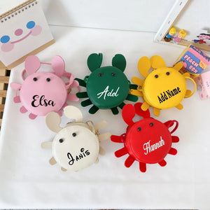 Personalized Toddler Crab Bag Valentines Gift Girls
