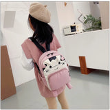 Personalized Toddler Cow Backpack for Kids Birthday Gift