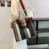 Vintage Large Capacity Shoulder Bag Canvas Totes