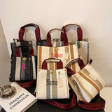 Vintage Large Capacity Shoulder Bag Canvas Totes