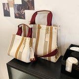 Vintage Large Capacity Shoulder Bag Canvas Totes