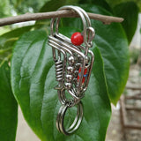 Personalized Waist Hanged Keychain Brass Steel Key Buckles