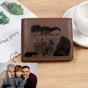 Personalized Engraved Short Wallet for Him